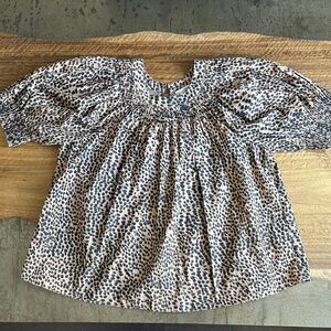 Ulla Johnson Animal Print Blouse